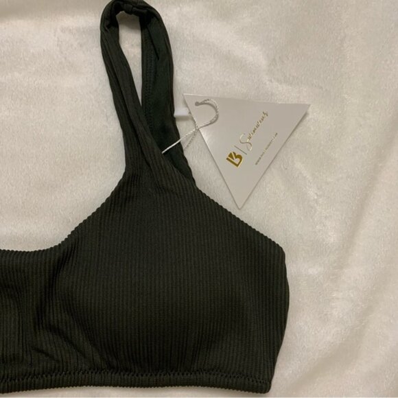 Buffbunny Collection Chasing Waterfalls Swim Top in Jumanji Green Small NWT - Picture 2 of 7